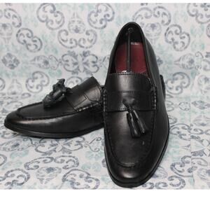 Walk LONDON Men's Black‎ Tassel Loafers Size 7